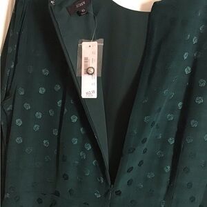 J. Crew Teal Patterned Women's Dress